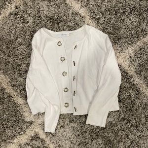 Calvin Klein white Cardigan